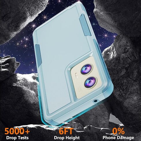 Case for Motorola Moto G Stylus 5G 2024 Case with Tempered Glass Screen Protector, Hard PC Back Cover Soft TPU Edge Bumper Design Phone Case for Women Men Girl Boy (Clear) in Saudi Arabia