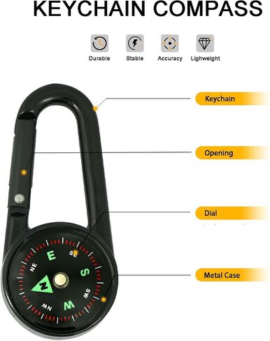 Pocket Compass, Hiking Compass for Survival – Waterproof Durable in Saudi Arabia