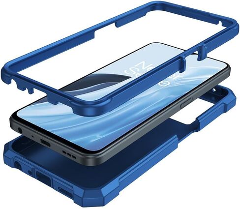 for Cricket Outlast 5G 2024 Case with Screen Protector,Full Body Protection Front PC Back Soft Silicone Bumper,Heavy Duty Protection Shockproof Phone Case for ATT Motivate Pro 5G Purple in Kuwait