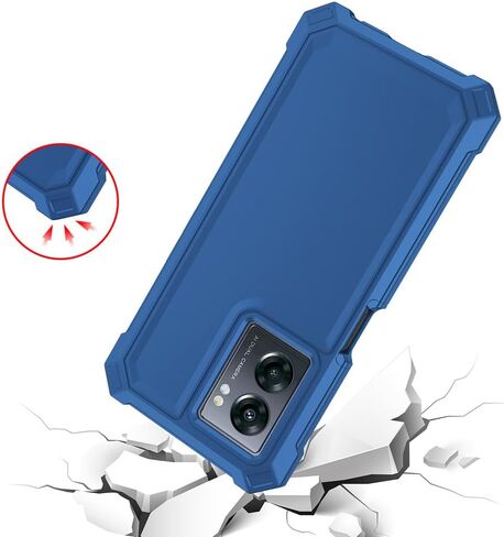 for Cricket Outlast 5G 2024 Case with Screen Protector,Full Body Protection Front PC Back Soft Silicone Bumper,Heavy Duty Protection Shockproof Phone Case for ATT Motivate Pro 5G Purple in Kuwait