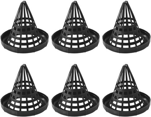 Kisangel 6pcs EEL قفص غطاء جراد البحر صافي جراد الفخاخ تراجع قفص أسماك الفخاخ قابلة لإعادة الاستخدام غطاء الصيد غطاء قفص الصيد مقاومة للاهتراء غطاء الصيد جراد البحر البلاستيك الصيد صافي in Saudi Arabia