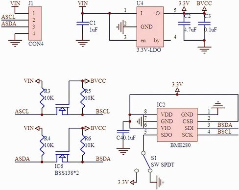 2 قطعة BME280 3.3 فولت وحدة الاستشعار الضغط الجوي وحدة استشعار درجة الحرارة والرطوبة IIC SPI اندلاع GY-BME280 in Kuwait