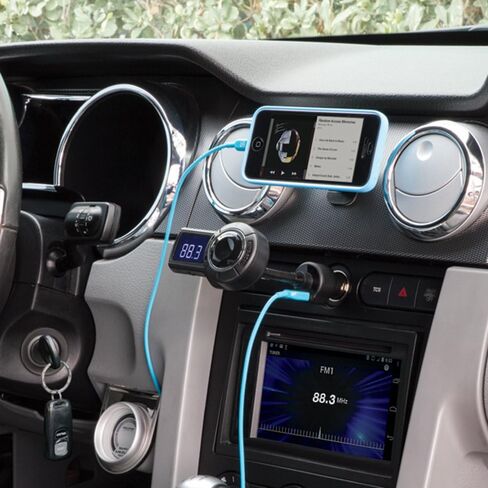 Scosche Magnetic Phone Mount for Car, USB Cigarette Lighter Adapter with Phone Holder, 12V Socket Plug-In, Adjustable Arm, Secure Magnet Grip, Built-In USB Charger for iPhone & Android Cell Phones in Kuwait