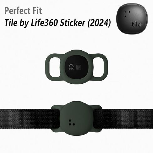 Geiomoo Silicone Case for Tile Sticker (2024) Tracker, Finder Tag Protective Cover for Pet Collar (White) in Saudi Arabia