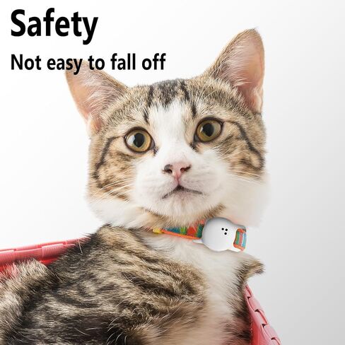 Geiomoo Silicone Case for Tile Sticker (2024) Tracker, Finder Tag Protective Cover for Pet Collar (White) in Saudi Arabia