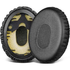 SOULWIT Professional Replacement Earpads for Bose QuietComfort 3 (QC3) and OE1 On-Ear Headphones, EarPads Cushions with High-Density Noise Isolation Foam - QC3 PL Black