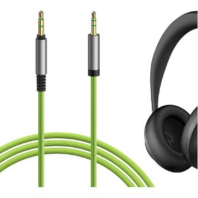 Geekria Audio Cable Compatible with Bose QuietComfort Ultra, QuietComfort SE, QC 45, QC 35 II, QC 35, QC 25 Headphones Cable, 1/8" (3.5mm) to 2.5mm Replacement Stereo Cord (4 ft / 1.2 m)