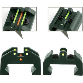 Low Baseline Fiber Optic Sight Front and Rear Sight