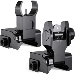 Marmot Flip Up Iron Sights A2 Front Sight & Rear Sight for Gun Rifle Handgun