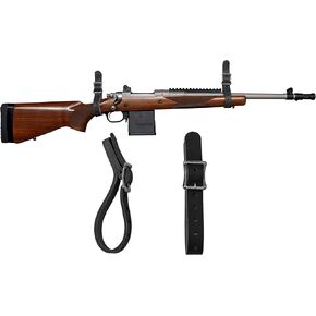 1844 Helko Werk Germany Leather Gun Hangers - Wall Mount and Adjustable Buckle Straps for Wall Display, Gun Racks, and Hanging Long Guns, Rifles, Shotguns, and Firearms - Made in USA #8878R