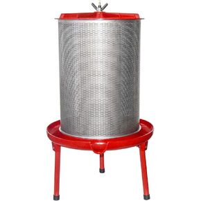 Hydraulic Fruit Wine Press - Electricity-Free/Water-powered Cider Wine Bladder Press, Natural Juice Making(5.3 Gallon, with Filter Bag/Splash Guard)