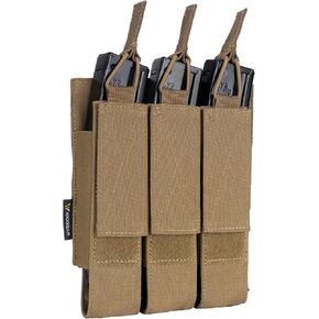 IDOGEAR Triple Mag Pouches Tactical Magazine Pouch Molle Open Top Kriss Mag Pouch for MP5 Magazines