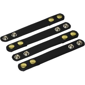 Bianchi Model 7906 Belt Keepers with Brass Snap (4-Pack), Plain Black, Model: 1016892