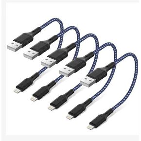 iPhone Charger Cable 1ft 5Pack,[Apple mfi-Certified] Long Lightning Cable 1 Foot iPhone Charging Cord for iPhone 12/11/11 Pro/X/Xs Max/XR/8/8 Plus/7/6/6s/SE/5c/5s/5 iPad Air 2/Mini Airpods