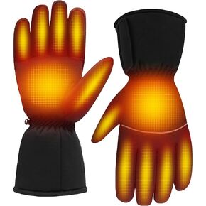 Heated Gloves Men Women Touchscreen Cold Weather Gloves Battery Heated Ski Gloves Electric Heated Mitten for Skiing Hunting Hiking Camping Fishing Outdoors