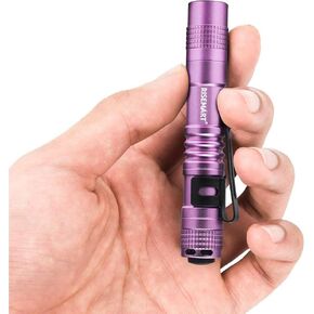 RISEMART Super Small Mini Flashlight AAA 100 Lumens Ultra Bright LED Pen Light Pocket Clip Tactical Torch Lamp(3.5")