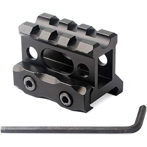 Tatical Picatinny Riser Mount, 1" High Profile Rail Mount for Micro Reflex Sight Red Dot Scope