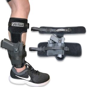 Ankle Holster for Concealed Carry | American Company | B.U.G Leg Holster | Compatible with Glock 43, 42, 33, 30, 27, 26 S&W M&P Shield 9mm, Bodyguard .380, Ruger LCP, LC9, Sig Sauer
