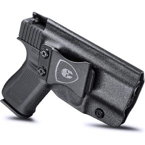 WARRIORLAND IWB KYDEX Holster Compatible with Glock 43 / G43X - Not Fit G43X MOS, Inside Waistband Concealed Appendix Carry Holster for G43 / G43X, Adj. Cant & Retention, Right/Left Hand Option