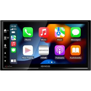 KENWOOD DMX809S eXcelon 6.95-Inch Capacitive Touch Screen, Car Stereo, Wireless and Wired CarPlay and Android Auto, Bluetooth, AM/FM HD Radio, MP3 Player, USB Port, Double DIN, 13-Band EQ, SiriusXM