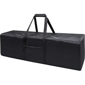 52 Inch Large Duffle Bag for Travel Camping Sport Equipment Storage Bag with 2-way Lockable Zippers (Black)