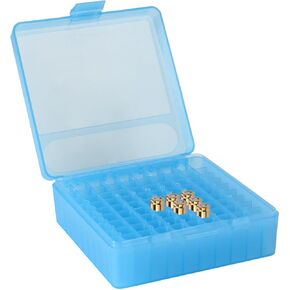 100 Round Pistol Ammo Can | Ammo Box | Flip-Top Ammo Bullet Case | 9mm Pistol Storage Box | Magazine Holder | Tool Box Storage for Travelling | Plastic Ammo Box | Field Box | Locking Ammo Box