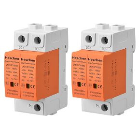 Surge Protective Device for PV, LYD1-PV1000, 2P 1000VDC 20KA, Fire-Proof, 35mm DIN Rail Mounting