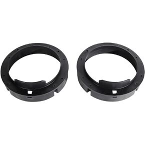 NuIth 6.5 Inch Speaker Adapters Plate Spacer for VW 1999-2019, Porsche 2000-2006, Skoda 2005-2013, Seat 1999-2005 Aftermarket Front Door Speaker Adapter Mount Bracket Rings