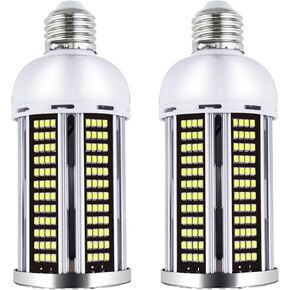 Intpro LED Light Bulb Garage Light Corn Bulb Super Bright Cob Light 60W 7000lm E26 Daylight 5000K 550W Equivalent 2Pack for Indoor Garage Light Basement Barn High Bay