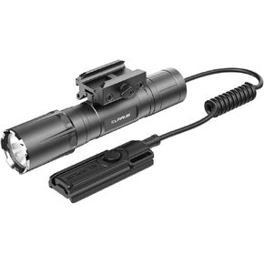 klarus GL4 3300 High Lumen Rifle Light, Tactical Weapon Flashlight for Picatinny Rail, with Pressure Switch, 5000mAh Long Life Battery, IPX8 Waterproof, USB-C Rechargeable Gun Mounted Light