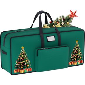 9ft Christmas Tree Storage Bag Heavy Duty Xmas Tree Storage Container Storage for Christmas Tree Decorations Bags Large Christmas Ornament Storage Box Artificial Tree Storage for Holiday Tree