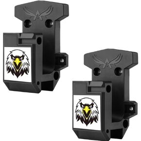 2 Pack Gun Rack Wall Mount with Mag Holder, 223/5.56 Rifle Wall Mount