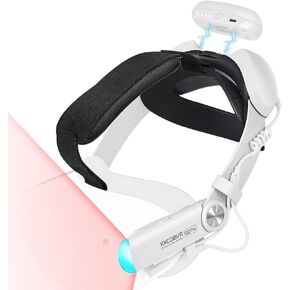KKCOBVR IR Battery Elite Head Strap with 10000mAh Power Pack Compatible with Meta/Oculus Quest 2 Accessories, Buit-in Ir Illuminator Tracking in Dark