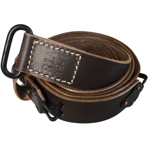 US Springfield Rifle WWII 1907 Pattern M1 Garand Premium Leather Handstiched Sling with Steel Hardware and Copper Rivets