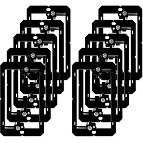 Iwillink Low Voltage Mounting Bracket (1-Gang, 10 Pack) for Single Gang Wall Plate, Telephone Wires, Network Cables, HDMI, Coaxial, Speaker Cables