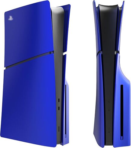 لوحة حماية PEYANZ لجهاز PS5 Slim (إصدار القرص)، لوحة غطاء، غلاف ABS، شعار مطبوع، جلد غير لامع، مع غطاءين إضافيين من السيليكون لوحدة التحكم (رمادي) in Kuwait