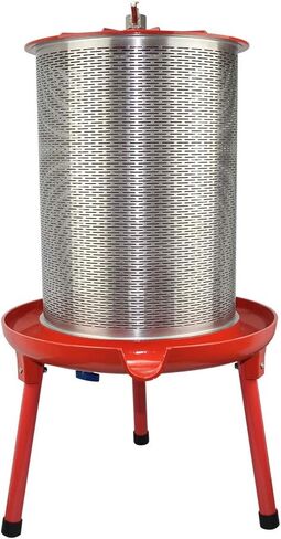 Hydraulic Fruit Wine Press - Electricity-Free/Water-powered Cider Wine Bladder Press, Natural Juice Making(5.3 Gallon, with Filter Bag/Splash Guard) in Saudi Arabia