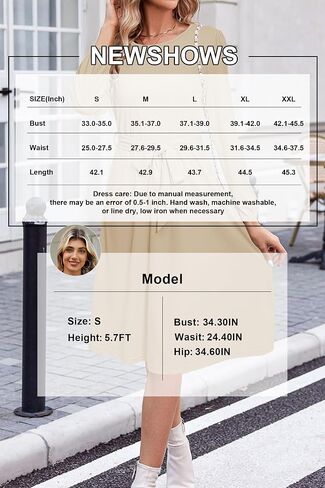 Newshows Women's 2023 Fall Winter Long Sleeve Dress Casual Work Tie Elastic Waist Belted Midi Dress with Pockets in Kuwait