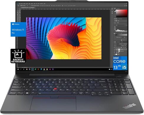 لاب توب لينوفو ثينك باد E16 Business، شاشة 16 بوصة FHD+، انتل كور i5-13420H (بيت رايزن 5 7530U)، ذاكرة الوصول العشوائي 24 جيجا، 1 تيرابايت اس اس دي، لوحة مفاتيح بإضاءة خلفية، واي فاي 6، ويندوز 11 برو، أسود in Saudi Arabia