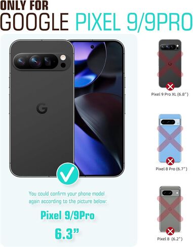 OCASE متوافق مع حافظة محفظة Google Pixel 9 وGoogle Pixel 9 Pro، حافظة قابلة للطي من جلد البولي يوريثان مع حامل بطاقات RFID ومسند [غلاف داخلي من مادة TPU مقاوم للصدمات] غطاء هاتف 2024، بني in Kuwait