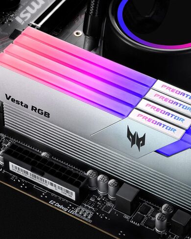 Acer Predator Vesta RGB Gaming RAM 16GB (8GBx2) 3200 MHz DDR4 CL14 1.35V Desktop LED Computer Memory Kit - BL.9BWWR.292 in Saudi Arabia