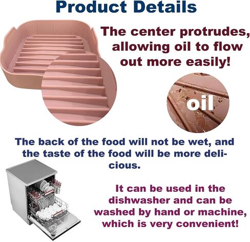 2Pcs Air Fryer Silicone Pot, 8.1 IN Easy Cleaning Air Fryer Accessory, Food-Grade Reusable Air Fryer Basket, for 6 QT or Bigger, Square - 8.1" x 2.0" (2Pcs 8.1 Inch) in Saudi Arabia