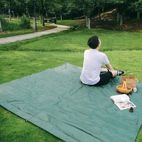 Azarxis Camping Tent Tarp Waterproof Ground Sheet Footprint Tarp for Tent Hammock Rain Fly Shelter for Outdoor Camping Park Lawn (Black, 240mm x 220mm) in Saudi Arabia