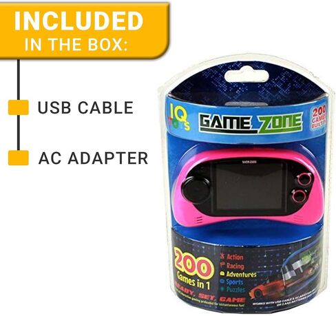 Handheld Portable Digital Screen 200 Preloaded Games , 2.7" Color Display Pink in Saudi Arabia