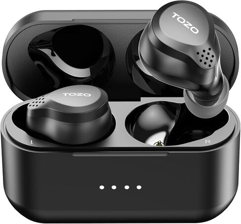 TOZO NC7 All-Function Hybrid Active Noise Cancelling Wireless Earbuds, Bluetooth 5.3 Headphones with Ultra Long 72H Playtime, in-Ear Detection, App Customization, Immersive Sound Deep Bass Headset in Saudi Arabia