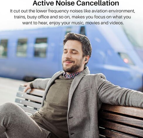 TOZO NC7 All-Function Hybrid Active Noise Cancelling Wireless Earbuds, Bluetooth 5.3 Headphones with Ultra Long 72H Playtime, in-Ear Detection, App Customization, Immersive Sound Deep Bass Headset in Saudi Arabia