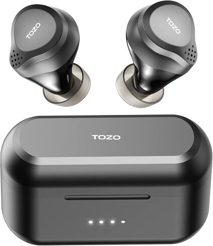 TOZO NC7 All-Function Hybrid Active Noise Cancelling Wireless Earbuds, Bluetooth 5.3 Headphones with Ultra Long 72H Playtime, in-Ear Detection, App Customization, Immersive Sound Deep Bass Headset in Saudi Arabia