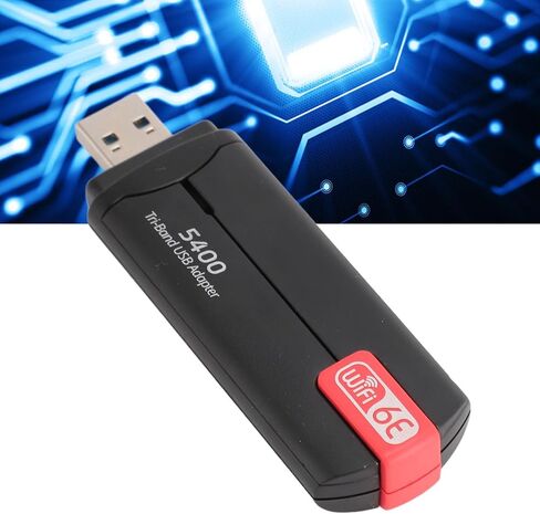 محول USB، سرعة عالية تصل إلى 5400 ميجابت في الثانية، محول 2.4 جيجا 5 جيجا 6 جيجا ثلاثي الموجات USB 3.0 6E، محول شبكة مستقر وفعال للكمبيوتر المكتبي المحمول، Genericyt2uq0vkgg in Saudi Arabia