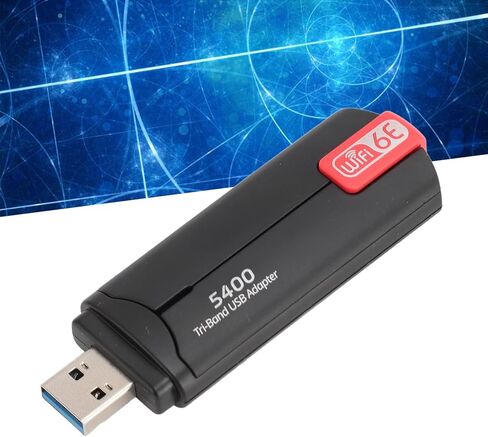 محول USB، سرعة عالية تصل إلى 5400 ميجابت في الثانية، محول 2.4 جيجا 5 جيجا 6 جيجا ثلاثي الموجات USB 3.0 6E، محول شبكة مستقر وفعال للكمبيوتر المكتبي المحمول، Genericyt2uq0vkgg in Saudi Arabia