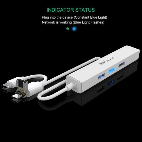 محول Micro USB OTG مع إيثرنت - متوافق مع Google TV Stick - محولات شبكة USB C وبطاقة الشبكة in Kuwait